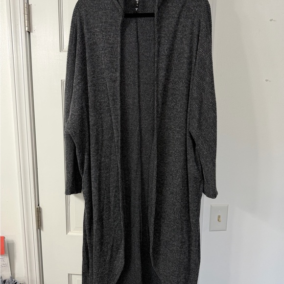 torrid Sweaters - Torrid Charcoal Open Front Cardigan